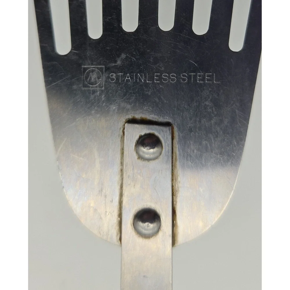 W Mark Stainless Steel Slotted Spatula Turner Silver‎ Kitchen Cooking Utensil